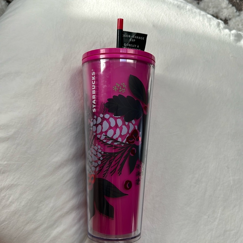 Starbucks pink color changing cup venti